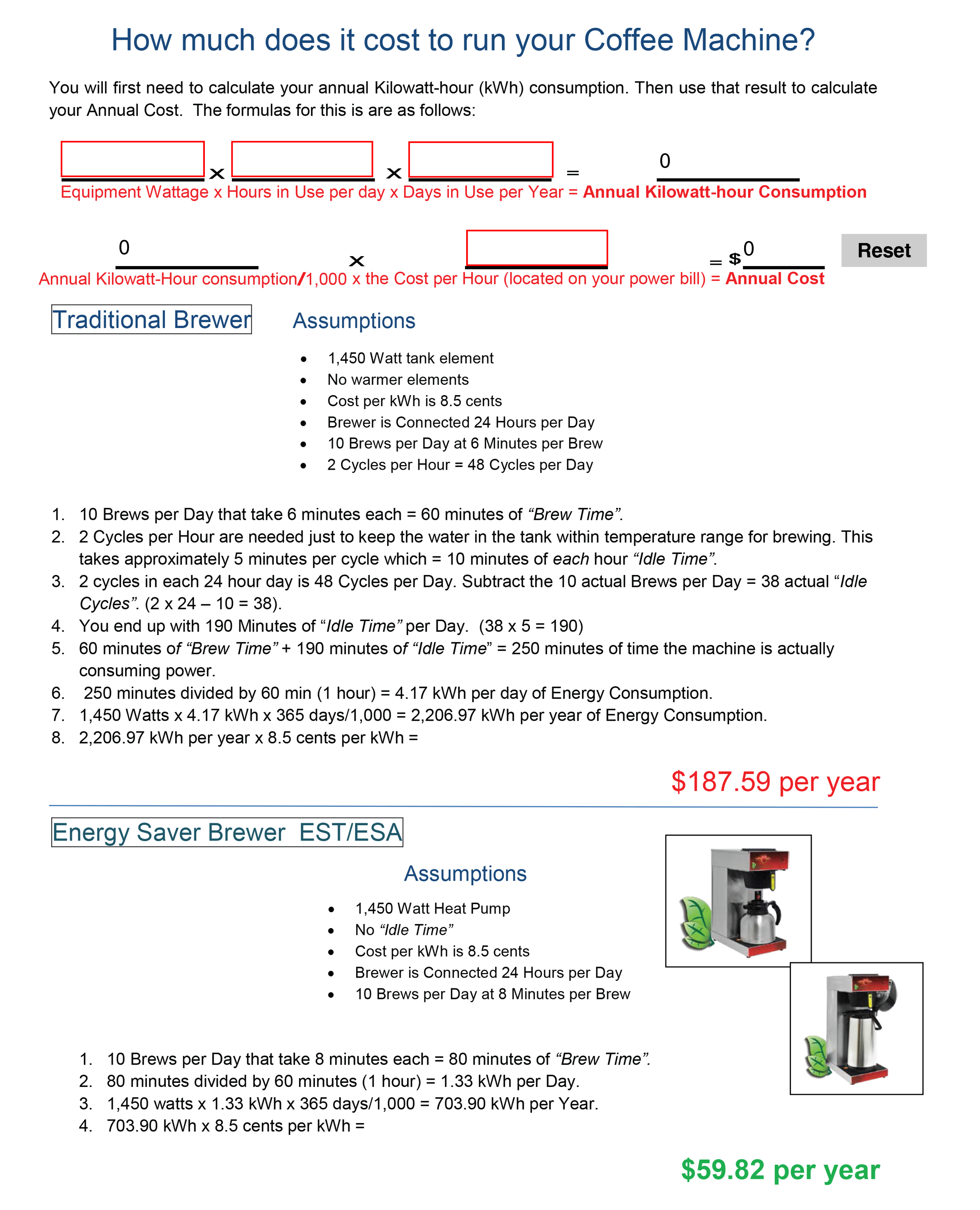 Brewtek Cost Ysis Click Here For An Interactive Version