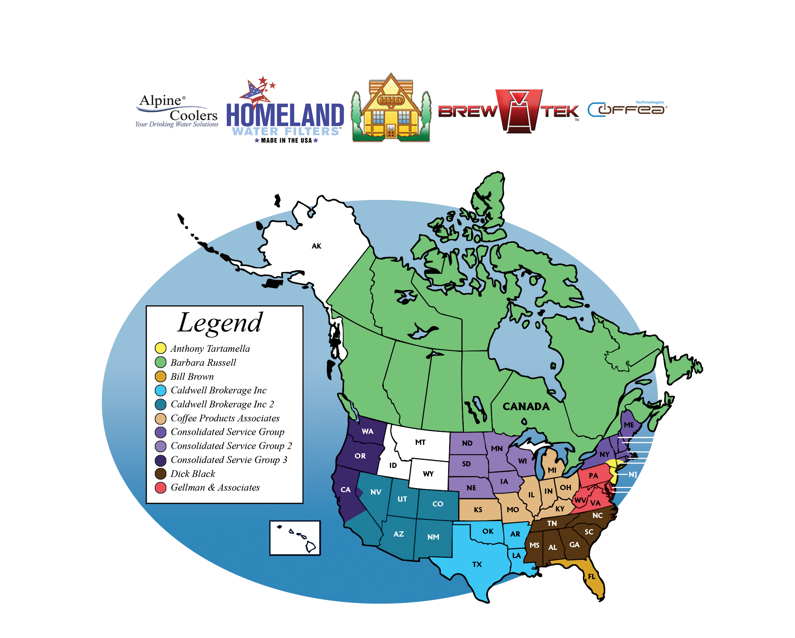 Broker Territory Map
